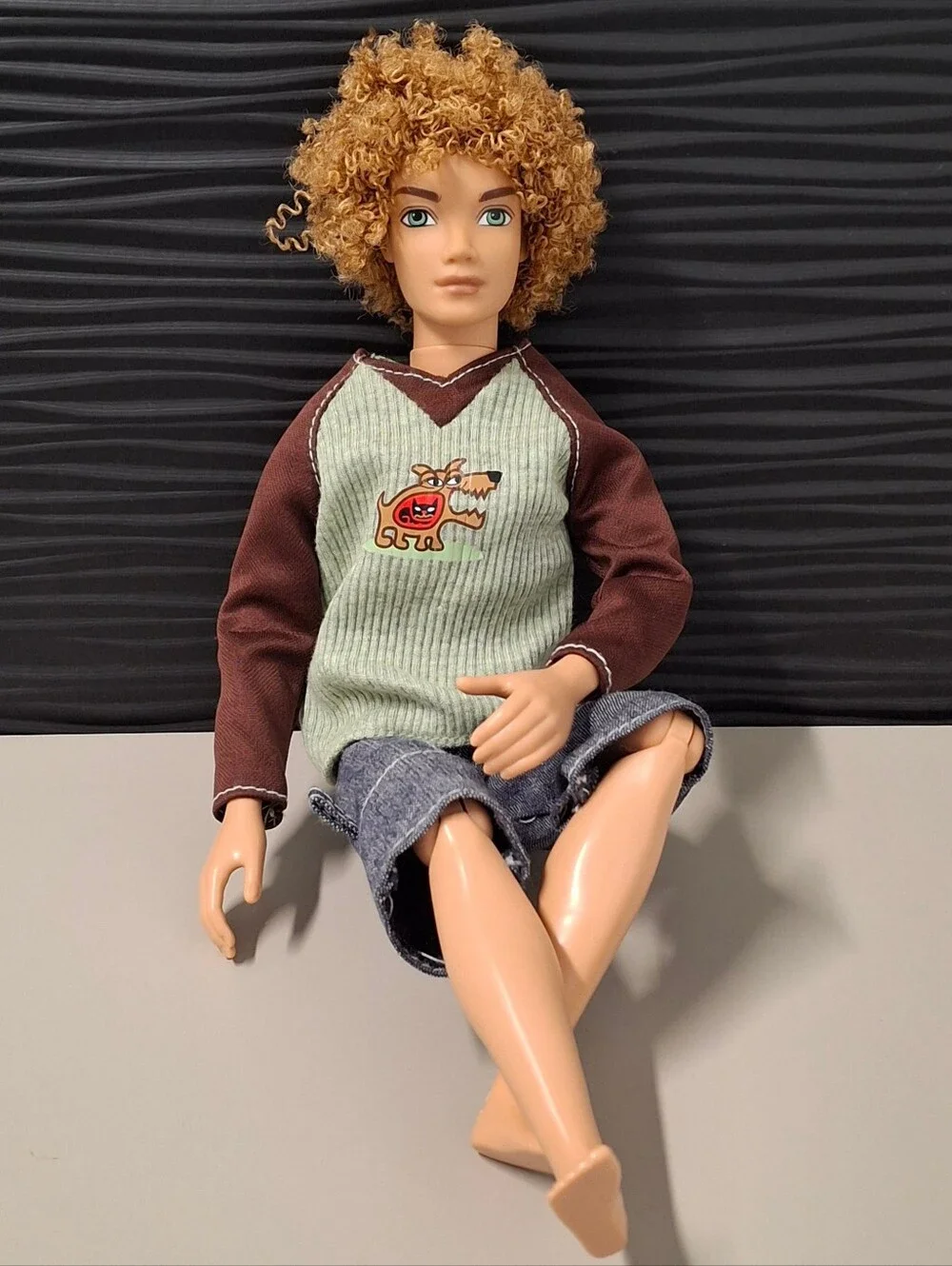 Mattel My Scene Bryant Doll Articulated Rooted Curly Hair Original Clothing 2002